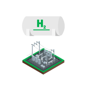 Hydrogen tank and renewable energy powerline